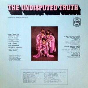 Undisputed Truth - Face To Face With The Truth Cover back