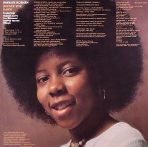 Patrice Rushen Before the Dawn Cover Back LP