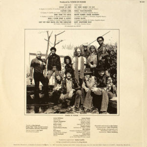 Tower of Power - Tower of Power Cover back LP