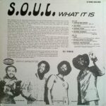 S.O.U.L. - What is it? Cover back LP