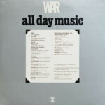 War All Day Music Cover back LP