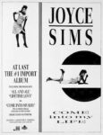 Joyce Sime Come into my Life Record Mirror Dez.1987