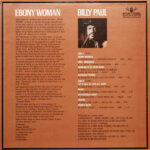Billy Paul-Ebony Woman Cover back LP